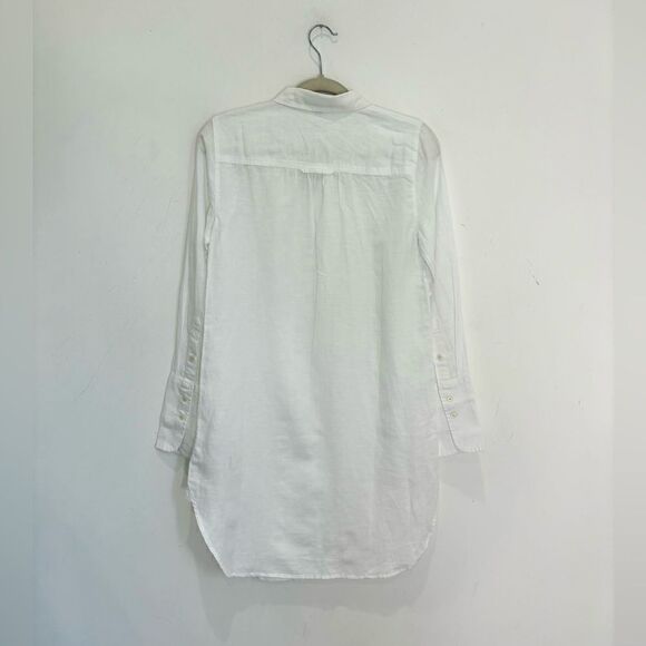 NWT J. Crew Classic-fit beach shirt in linen-cotton blend - Picture 8 of 11